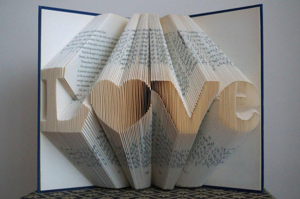 Folded Book Art Unique Gift - BOSTON CREATIVE COMPANY