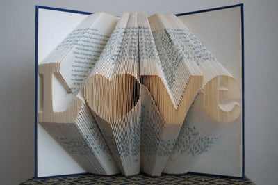 Folded Book Art Unique Gift - BOSTON CREATIVE COMPANY