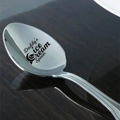 Dad gifts - Fathers Day Gifts - Gifts for men - Daddys Ice Cream Spoon - Best Selling item - Funny gifts - Birthday Gifts - Unique Gifts - Gifts for Dad - Gifts for Grandpa - Engraved Spoon - 7 Inches - BOSTON CREATIVE COMPANY