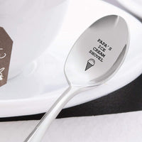 Papas ice cream shovel Fathers day gift Spoon Gift for dad - BOSTON CREATIVE COMPANY