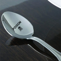 Funny gifts - Best friend gifts - Birthday gifts - Poison spoon - Long distance relationship gifts - Moving away gifts - Unique gifts - Engraved spoon - 7 inches - Gift for mom - BOSTON CREATIVE COMPANY
