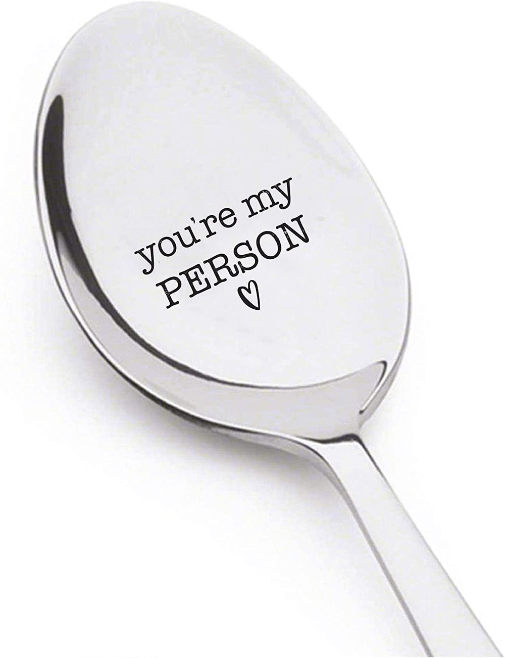 Wedding gifts - Engraved Spoon - Anniversary gifts - You are my person spoon - Tea spoon - Lover gifts - Unique Gifts - Bridal shower gifts - Engagement gifts - 7 Inches - Gift for him - BOSTON CREATIVE COMPANY