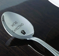 Were Expecting Spoon Pregnancy Announcement Engraved Unique Gift Ideas - BOSTON CREATIVE COMPANY