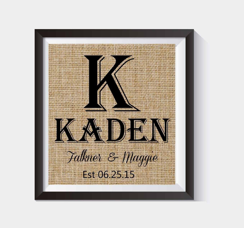Gorgeous Monogram Gift |Monogram Wedding & Anniversary Gift / Monogrammed Gifts | Personalized Wedding Gift for Couple | Personalized Engagement Gift / Gift for Bride | - BOSTON CREATIVE COMPANY