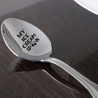 Anniversary Gift Engraved Spoon For Ice cream Lovers - BOSTON CREATIVE COMPANY