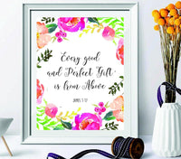 "Every Good And Perfect Gift Is From Above" - Wall decors - Wall art - BOSTON CREATIVE COMPANY