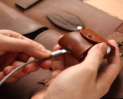 Leather Airpod case - Boston Creative Company