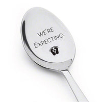 Were Expecting Spoon- Pregnancy Announcement Spoon- Best Selling Item -Engraved Unique Gift Ideas - Spoon Gift # A8 - BOSTON CREATIVE COMPANY