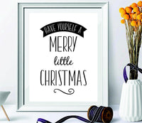 Christmas Print - Christmas wall art - Have Yourself A Merry Little Christmas - printable decor -Room decor-watercolor print -gifts for women-Holiday art decor -dad gifts -Christmas Gifts - BOSTON CREATIVE COMPANY