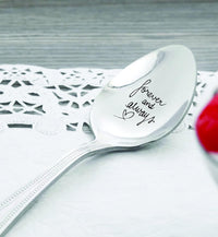 Best friend gifts - Anniversary gifts - Wedding gifts - Gift for mom - Forever and always spoon - Long distance relationship gifts - Moving away gifts - Mothers day gifts - Engraved spoon – 7 inches - BOSTON CREATIVE COMPANY