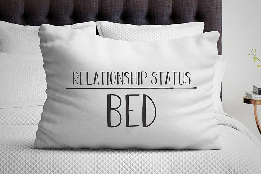 Relationship Status Bed Pillow Case - funny pillow case - pillowcase - funny gifts - BOSTON CREATIVE COMPANY