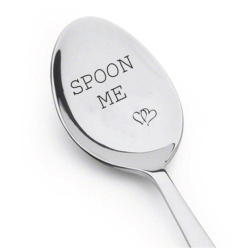 Spoon Me With Couple Heart - Boyfriend Gift - Birthday Gift - Anniversary Gift - Wedding Gift - Spoon Gift #A32 - BOSTON CREATIVE COMPANY