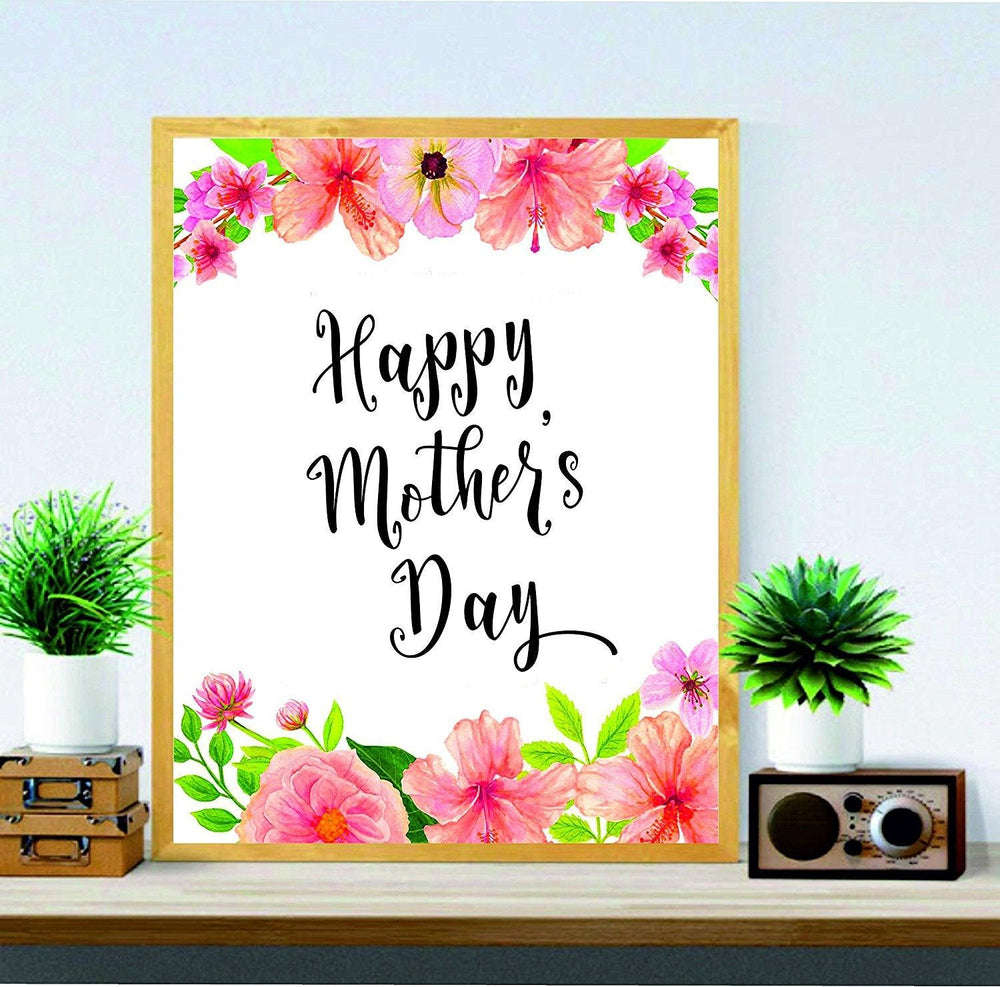 Mothers Day Printable - Happy Mother’s Day - Mums Gift - Mother’s Day Art - Digital Print - Wall Art Printable - Gifts for Mom - Mother’s Day Decor - BOSTON CREATIVE COMPANY