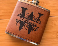 personalised hip flask best man