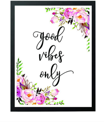 Good Vibes Wall Art for Office - BOSTON CREATIVE COMPANY