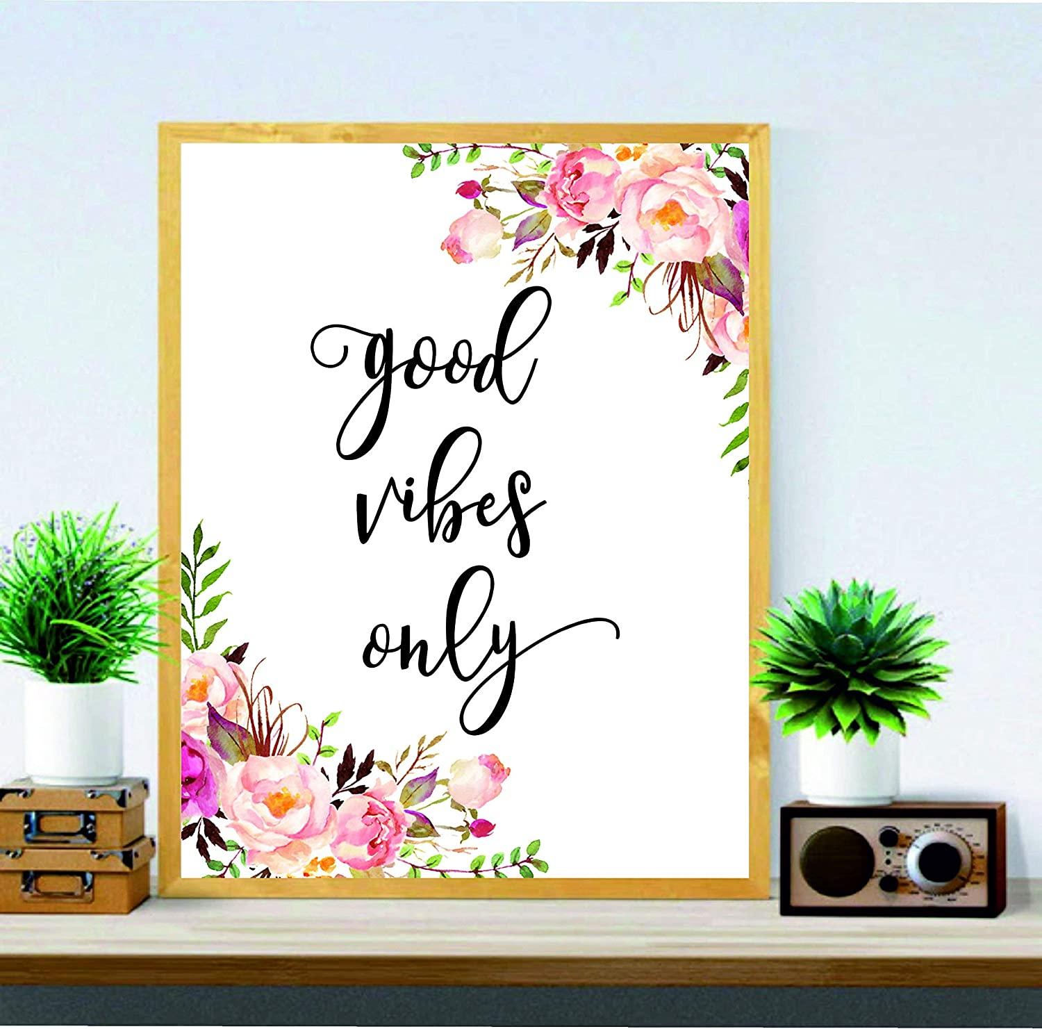 Good Vibes Wall Art for Office – BOSTON CREATIVE COMPANY for Free Printable Office Wall Art