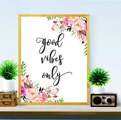 Good Vibes Wall Art for Office - BOSTON CREATIVE COMPANY