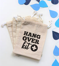Gift for Wedding Party Supplies | Amenity Bags | Bachelorette Party Hangover Kit Bags - Set of 10 Bags