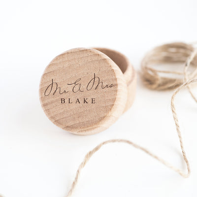 Personalized Wooden ring memento - BOSTON CREATIVE COMPANY