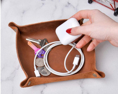 Leather Valet Tray - Boston Creative Company