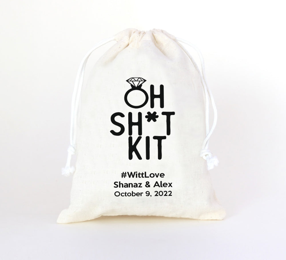 Custom Oh Sit Kit Bags - Qty - 150 - Size - 5x7