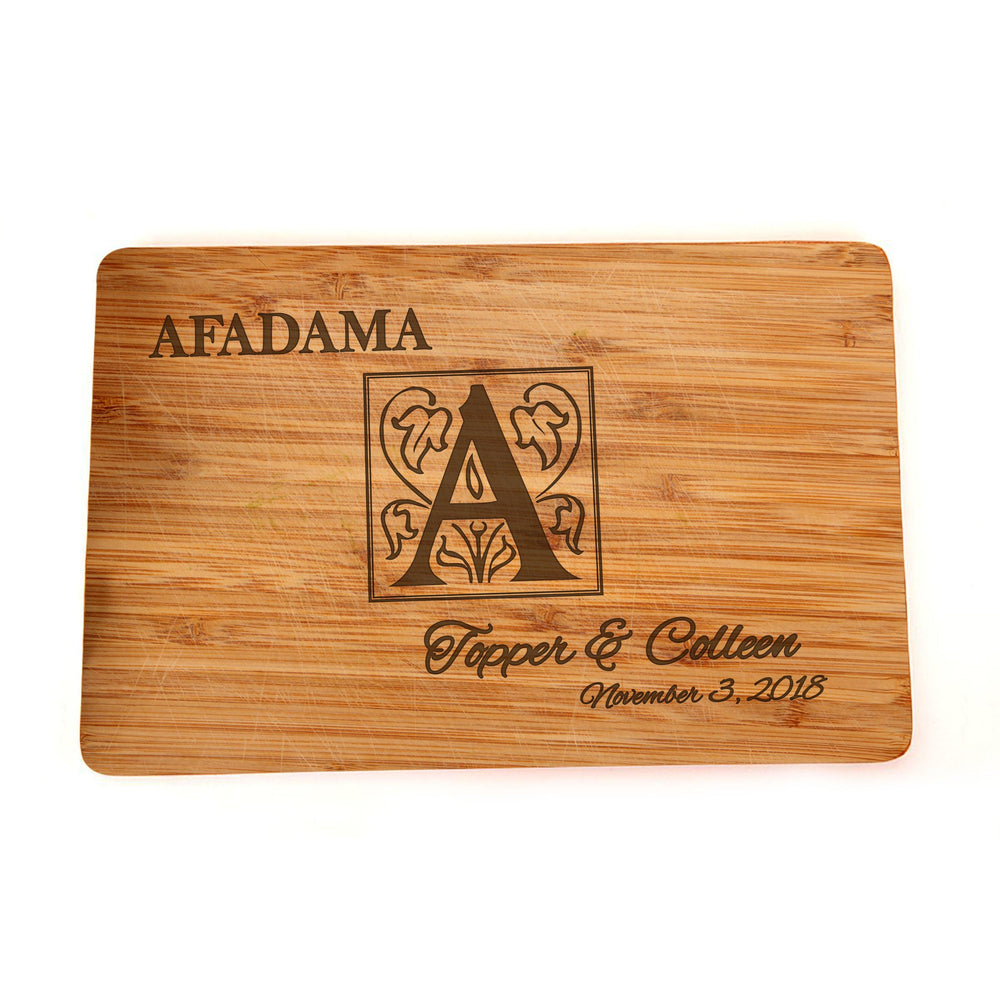 Wedding Cutting Board - Engraved Cutting Board, Custom Cutting Board - BOSTON CREATIVE COMPANY