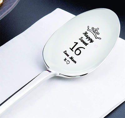 16th Birthday Engraved Spoon Gift - BOSTON CREATIVE COMPANY