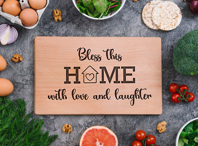 bless this home wooden cutting board gifts 