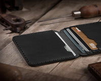 slim card holder wallet - minimalist card holder for men - Boston Creative Company