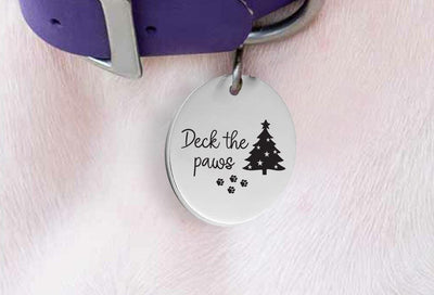 Christmas Dog Collar Gifts | Personalized With Dog Quotes Pet Tags for Collar - BOSTON CREATIVE COMPANY