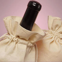 Party Wine Cotton Gift Bag with Drawstring - BOSTON CREATIVE COMPANY