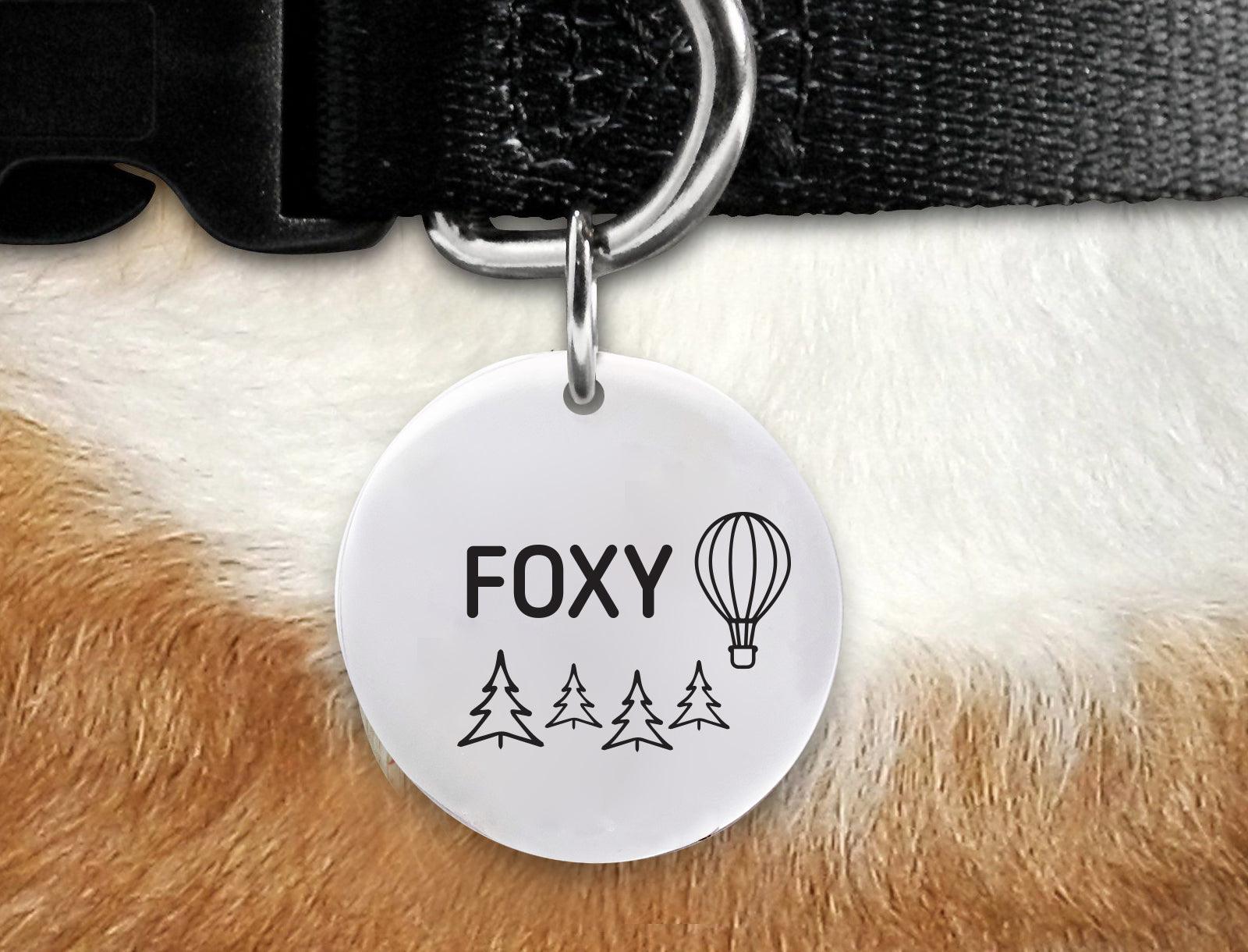 Christmas Dog Collar Gifts  Hot Air Balloon Pet ID Name Tag Collar Gift –  BOSTON CREATIVE COMPANY