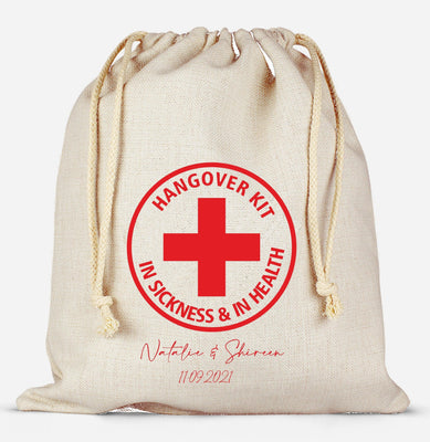 Etsy Order - Hangover Kit In Sickness & In Health Bags-Qty-50-8x10 - BOSTON CREATIVE COMPANY