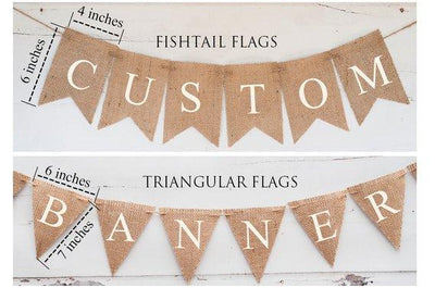 Custom Banner Your Ownwordings DIY Custom Banner, Burlap Banner, B331 - BOSTON CREATIVE COMPANY