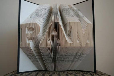 Folded Book Art - Paper Art - Paper Anniversary Gift for Him or Her - Date - Unique Birthday Gift - BOSTON CREATIVE COMPANY