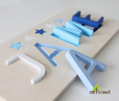 Personalized Name Puzzle Gift for Baby Boy - BOSTON CREATIVE COMPANY