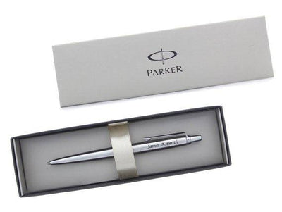 Personalized Engraved - Parker Jotter Stainless Steel Ballpoint Pen with Gift Box - BOSTON CREATIVE COMPANY