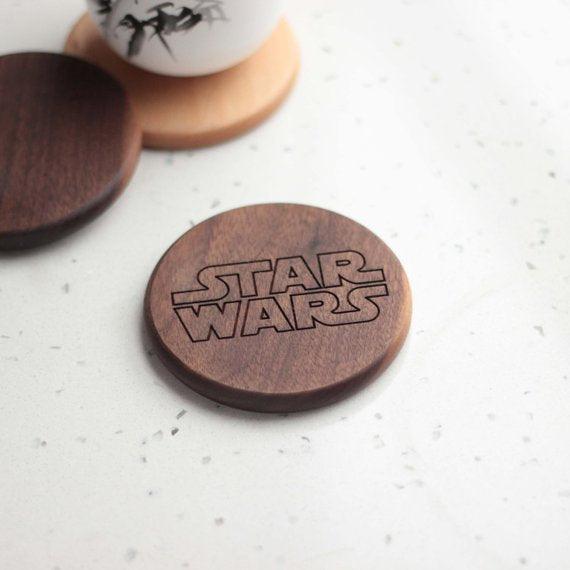 Star wars engraved wooden coasters - BOSTON CREATIVE COMPANY