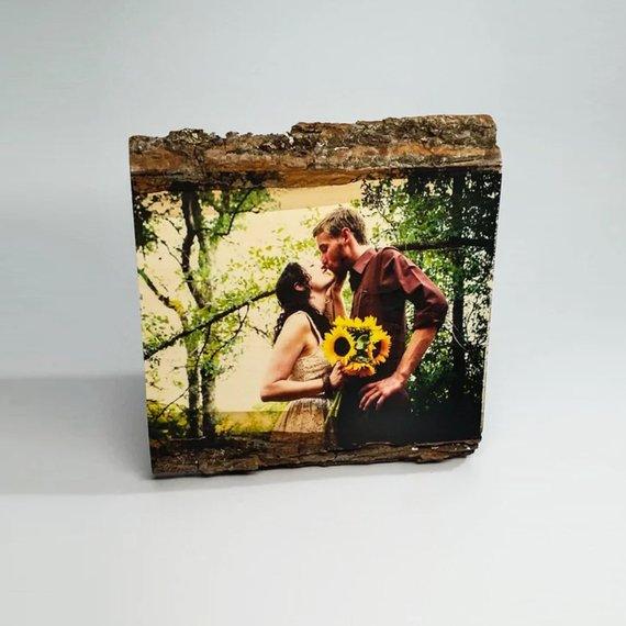 Personalized Couple Housewarming Gift Wood Picture Frame - BOSTON CREATIVE COMPANY