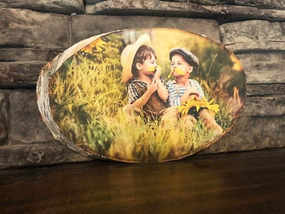 Picture Frame Logs Picture on Wood Wall Art - BOSTON CREATIVE COMPANY