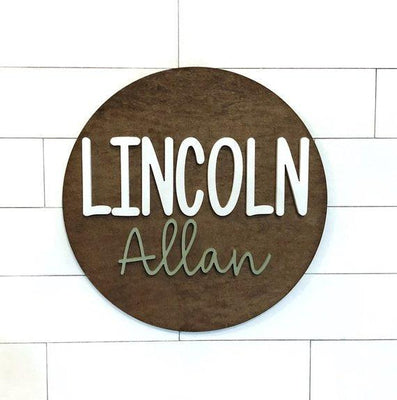 Wood  Name Sign Nursery Decor Wooden Letters - BOSTON CREATIVE COMPANY