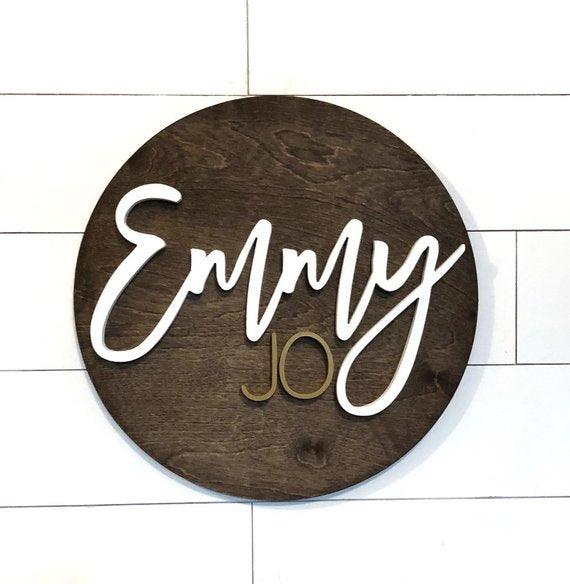 Personalized Nursery sign wooden letters signs - BOSTON CREATIVE COMPANY