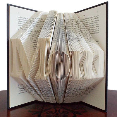 Gift for Mom, Mothers Day Gift, New Mom Gift, Folded Book Art, Unique Gift, Baby Shower Gift, Birthday Gift for Mom - BOSTON CREATIVE COMPANY