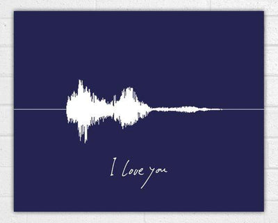 Personalized Valentines Sound Wave Art Print print - BOSTON CREATIVE COMPANY