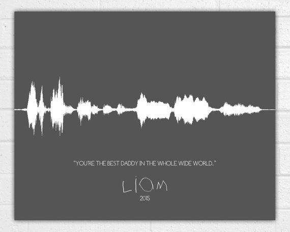Custom Sound Wave Art Print - Voice Wave - Personalized Valentines Day - Handwriting Gift - Birthday Mothers Day Fathers Day Anniversary - BOSTON CREATIVE COMPANY