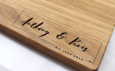 Personalized Cutting Board, Custom Cutting Board, Personalized Wedding Gift, Engraved Board, Housewarming Gift, Anniversary Gift, Engagement - BOSTON CREATIVE COMPANY