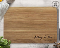 Personalized Cutting Board, Custom Cutting Board, Personalized Wedding Gift, Engraved Board, Housewarming Gift, Anniversary Gift, Engagement - BOSTON CREATIVE COMPANY