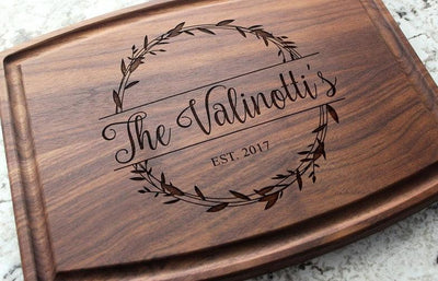 5th Anniversary Gift for Her | Customized Cutting Board Wedding Gift for Women - BOSTON CREATIVE COMPANY