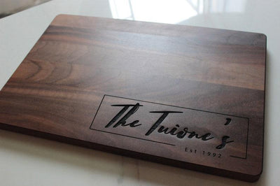 Personalized Cutting Board, Custom Cutting Board, Personalized Wedding Gift, Engraved Board, Housewarming Gift, Anniversary Gift, Engagement - BOSTON CREATIVE COMPANY