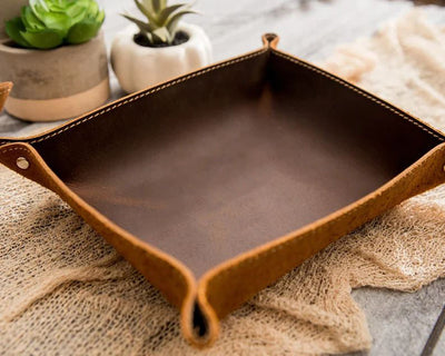 Leather Valet Tray - Boston Creative Company